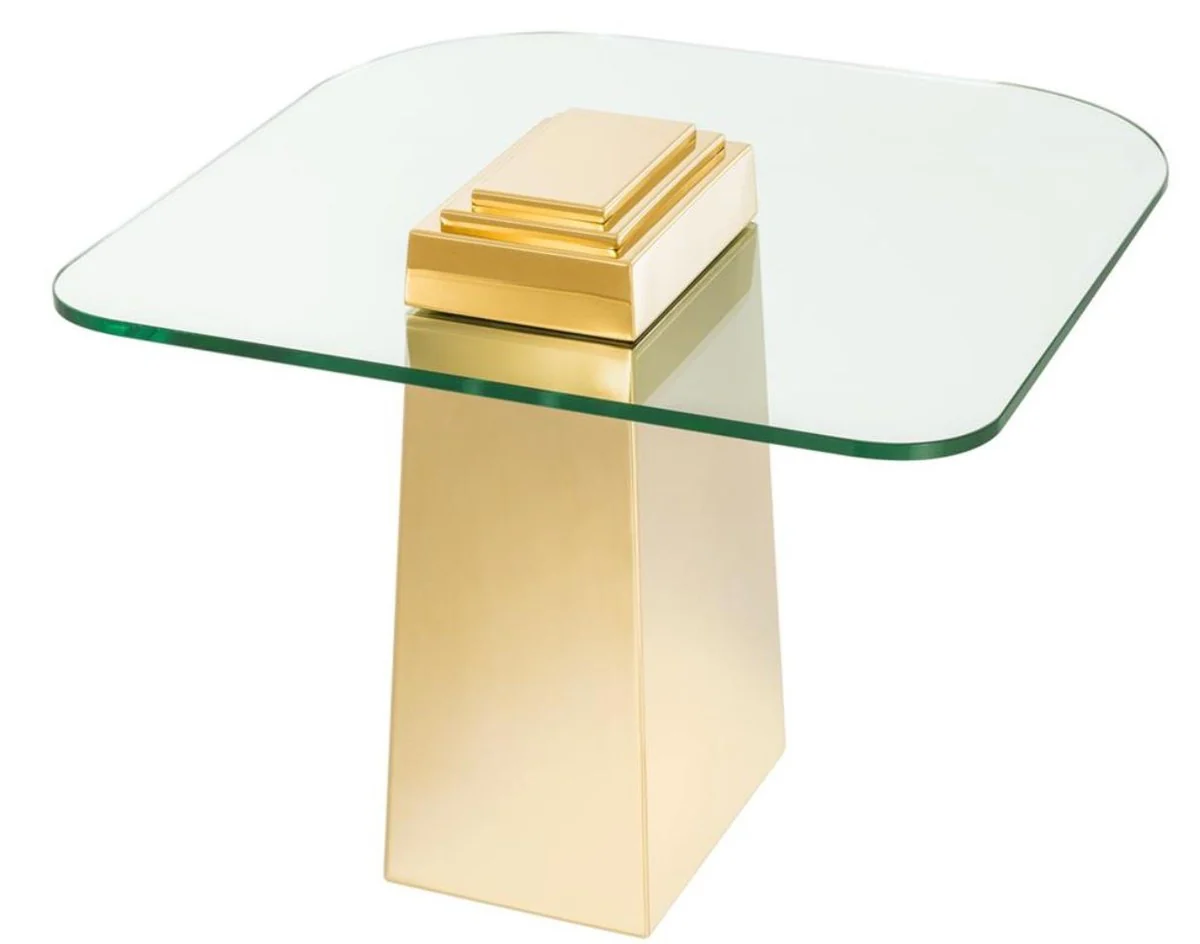 Luxus Beistelltisch Gold 65 x 65 x H. 51 cm - Luxus Qualität