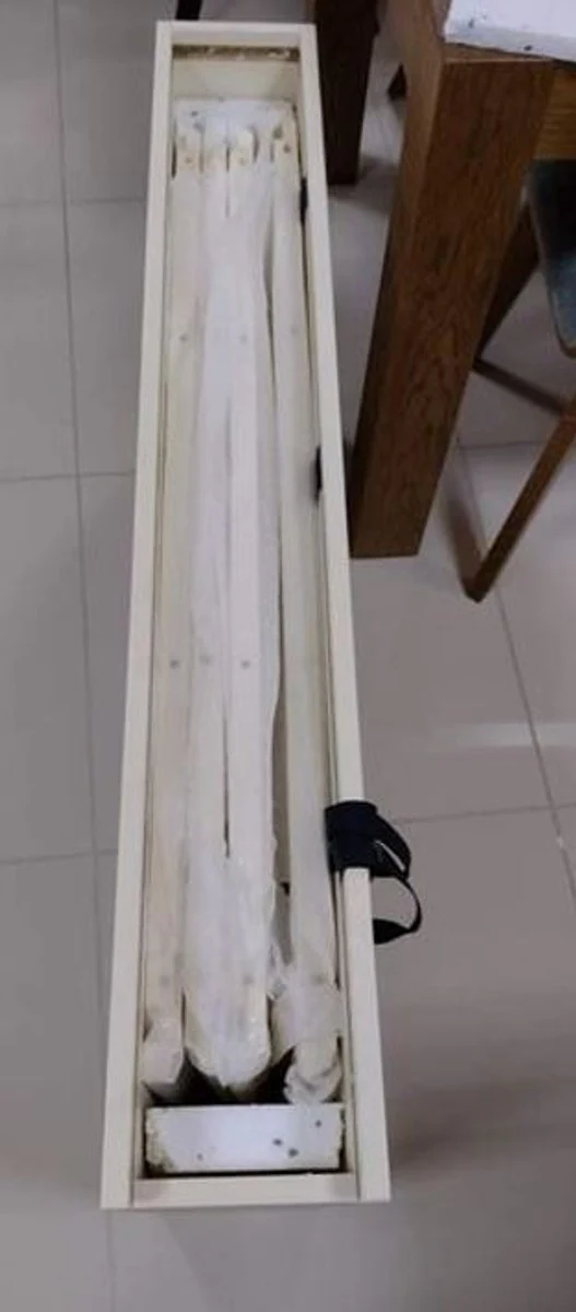 Luxus Jugendstil Esstisch Dunkelbraun 100-280 x 100 x H. 75,7 cm - Runder Ausziehbarer Massivholz Esszimmertisch - Barock & Jugendstil Esszimmer Möbel