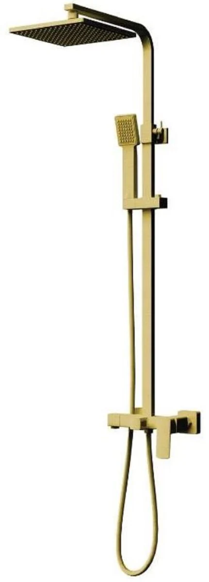 Luxus Duschgarnitur Gold H. 110 cm - Badezimmer Accessoires
