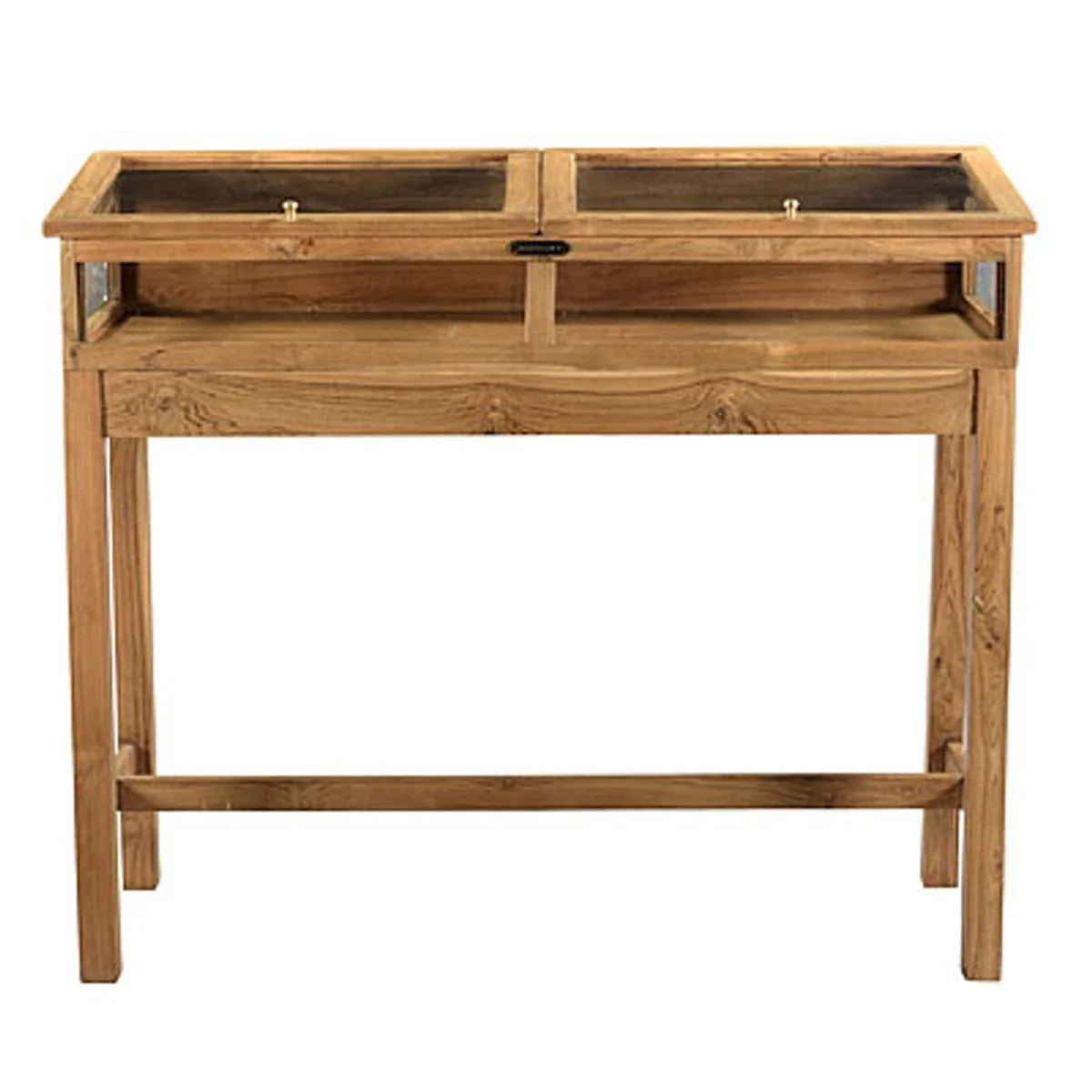 Ladenvitrine Schaukasten Glasvitrine aus Holz 110 x 40,5 x H94 cm - Möbel Shopeinrichtung Ladeneinrichtung