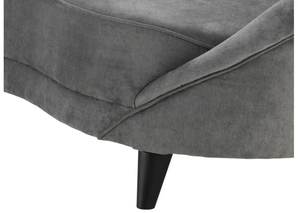 Designer Sofa Hellgrau 245 x 87 x H. 79 cm - Luxus Hoteleinrichtung