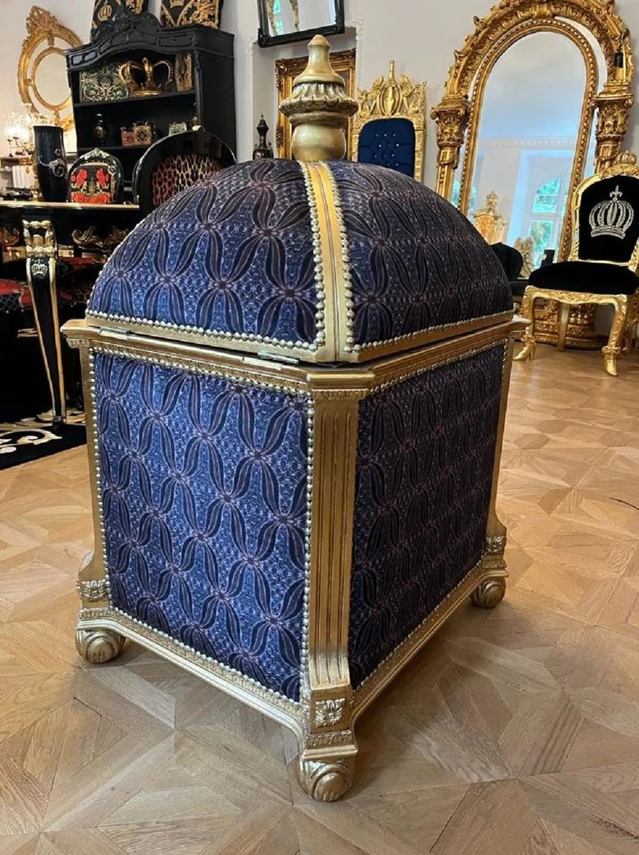 Pompöös by Barock Katzenhaus Lila / Gold - Pompööser Katzen Tempel designed by Harald Glööckler - Pompööse Tiermöbel im Barockstil