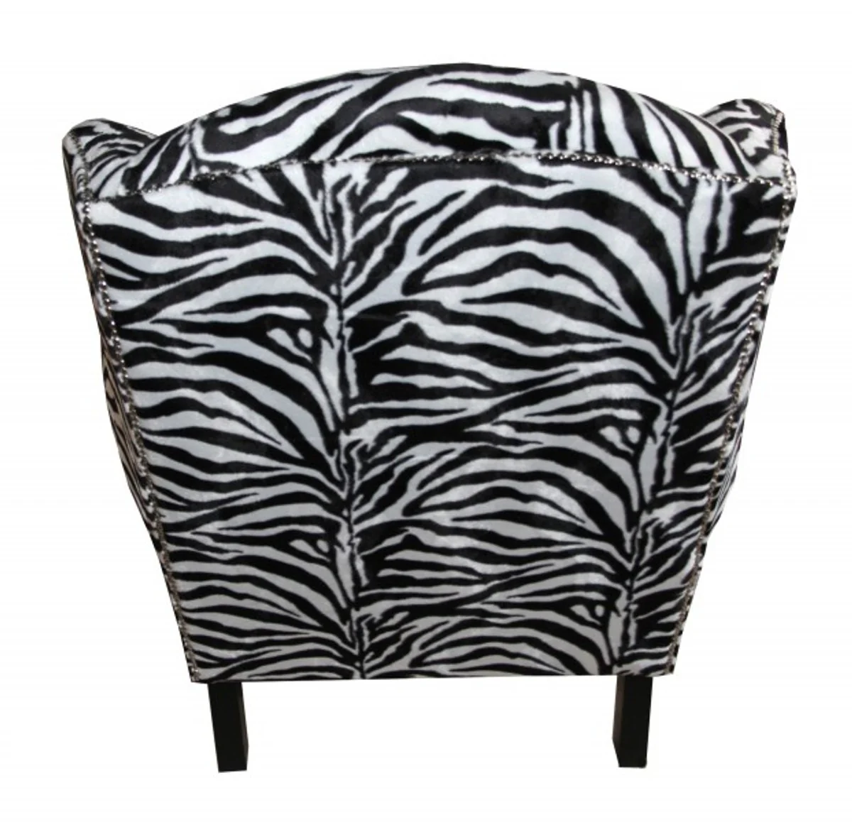 Limited Edition Designer Chesterfield Ohren Sessel Zebra - Club Möbel