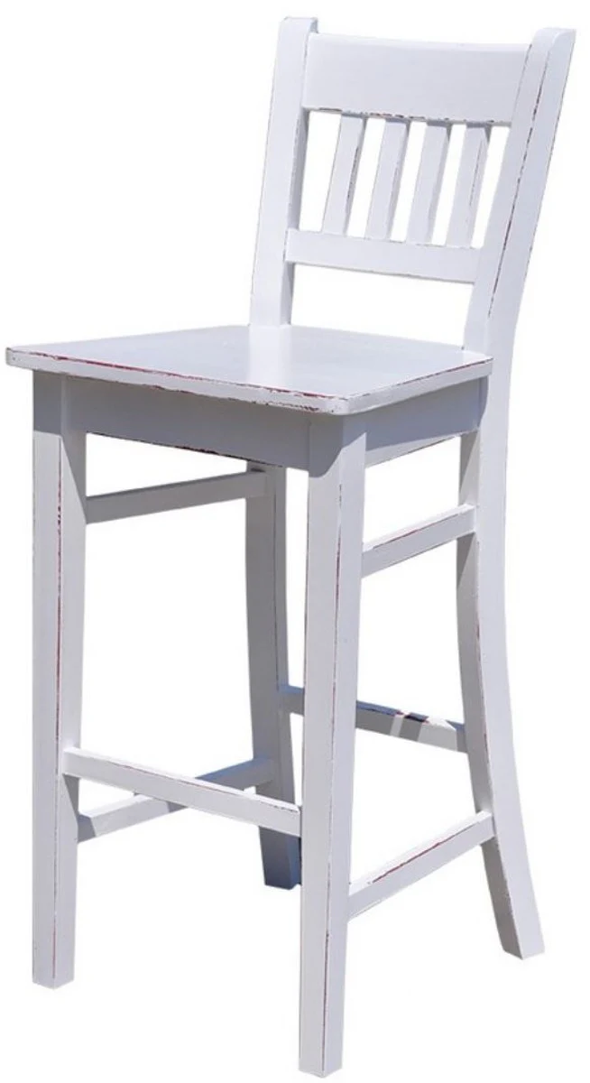 Landhausstil Barstuhl 47 x 47 x H. 107 cm - Verschiedene Farben - Landhausstil Shabby Chic Möbel