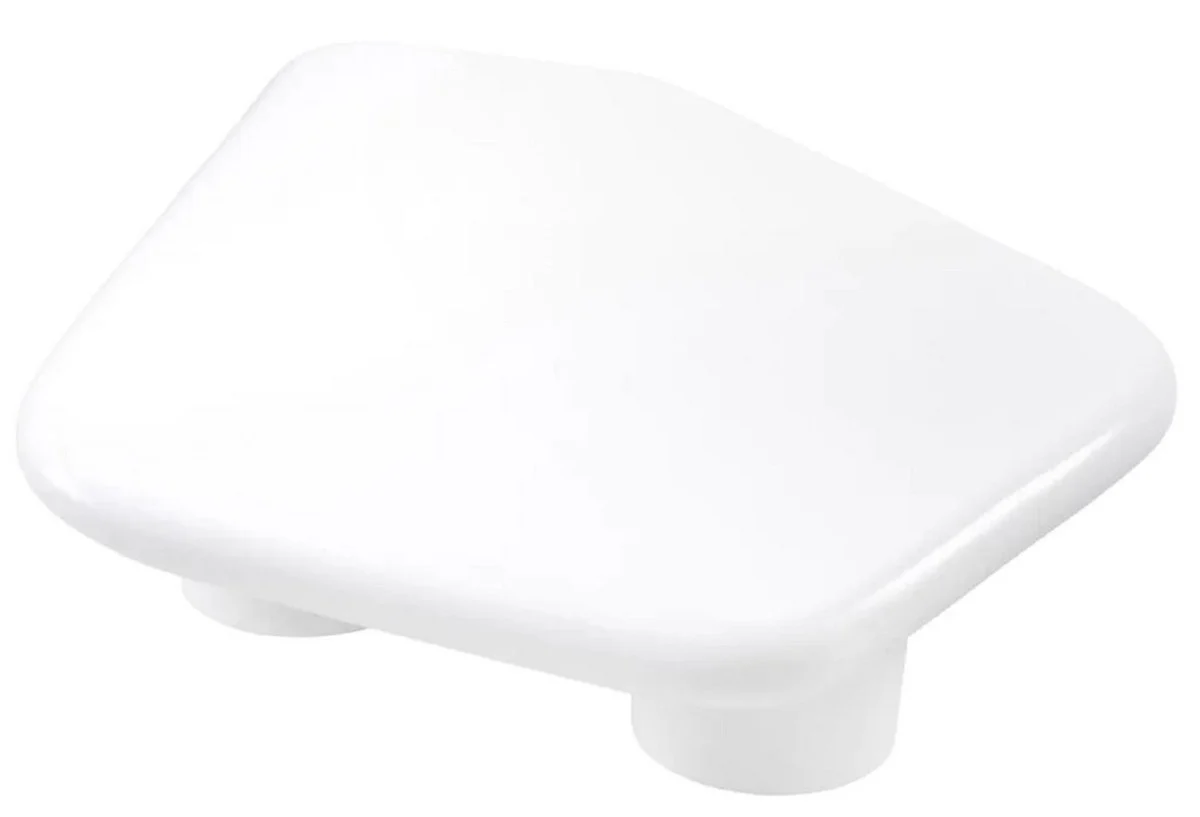 Luxus Fiberglas Couchtisch Hochglanz Weiß 160 x 118 x H. 33 cm - Fiberglas Wohnzimmertisch - Wohnzimmer Möbel - Hotel Möbel - Luxus Möbel - Fiberglas Möbel