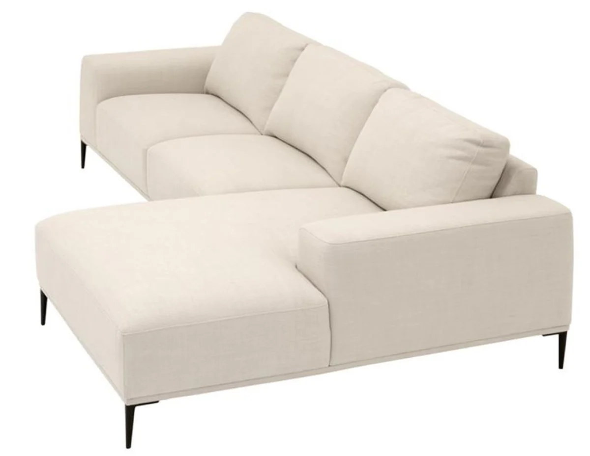 Luxus Lounge Sofa Naturfarbig 285 x 164 x H. 80 cm - Luxus Kollektion