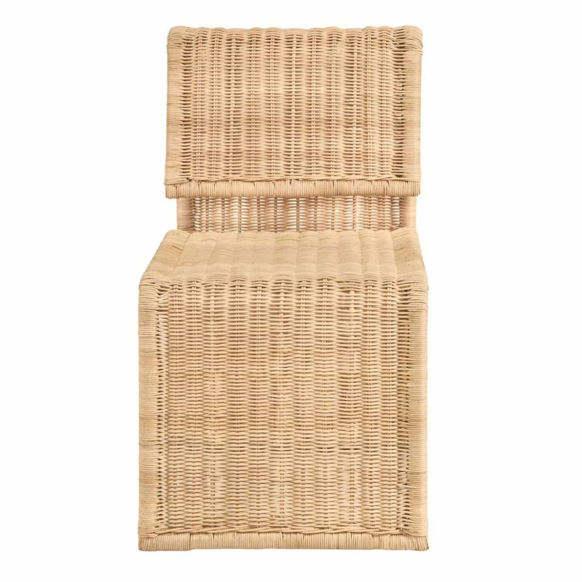 Luxus Rattan Esszimmer Stuhl Naturfarben H. 82 cm - Luxus Möbel