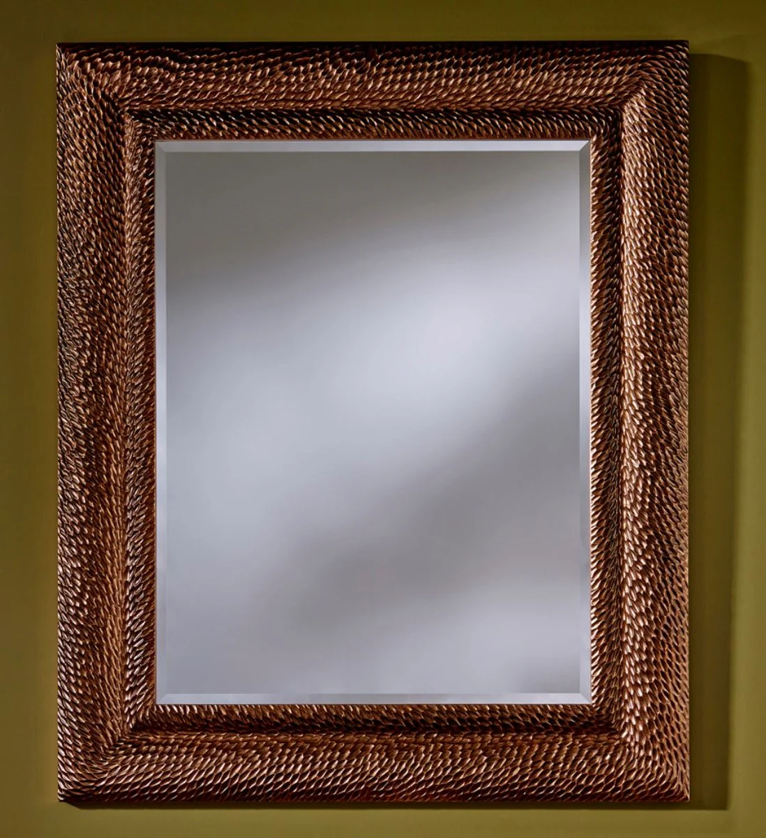 Luxus Designer Wandspiegel Kupferfarben 116 x H. 140 cm - Hotel Möbel & Accessoires