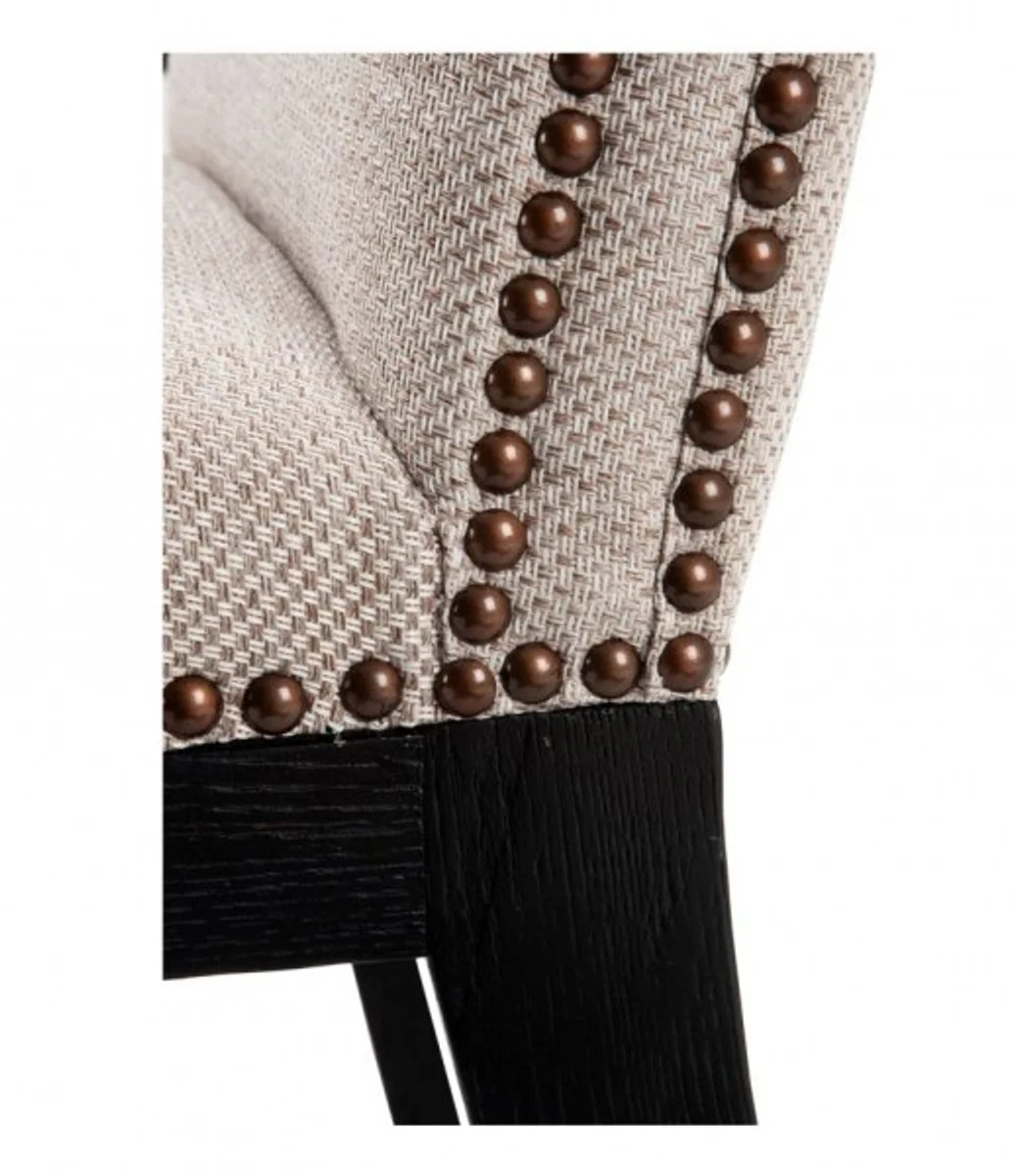 Luxus Eichenholz Esszimmer Stuhl Sandfarbig - Hotel Restaurant Stuhl