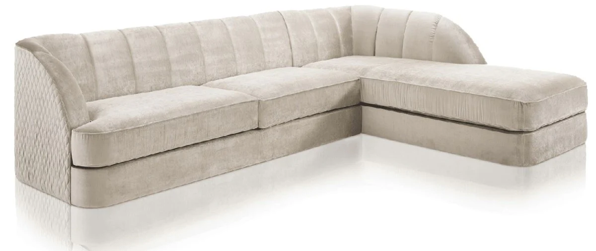Luxus Ecksofa Grau 320 x 230 x H. 85 cm - Wohnzimmer Sofa - Wohnzimmer Möbel - Luxus Möbel - Luxus Wohnzimmer Einrichtung
