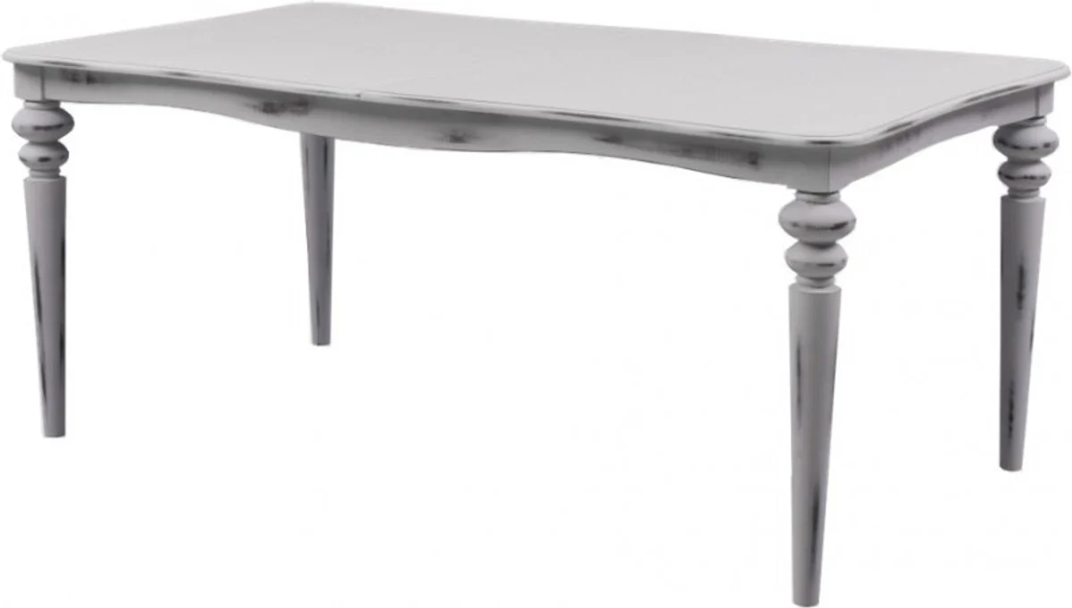 Barock Esstisch Weiß Antik Stil ausziehbar 180 - 230 cm - Tisch