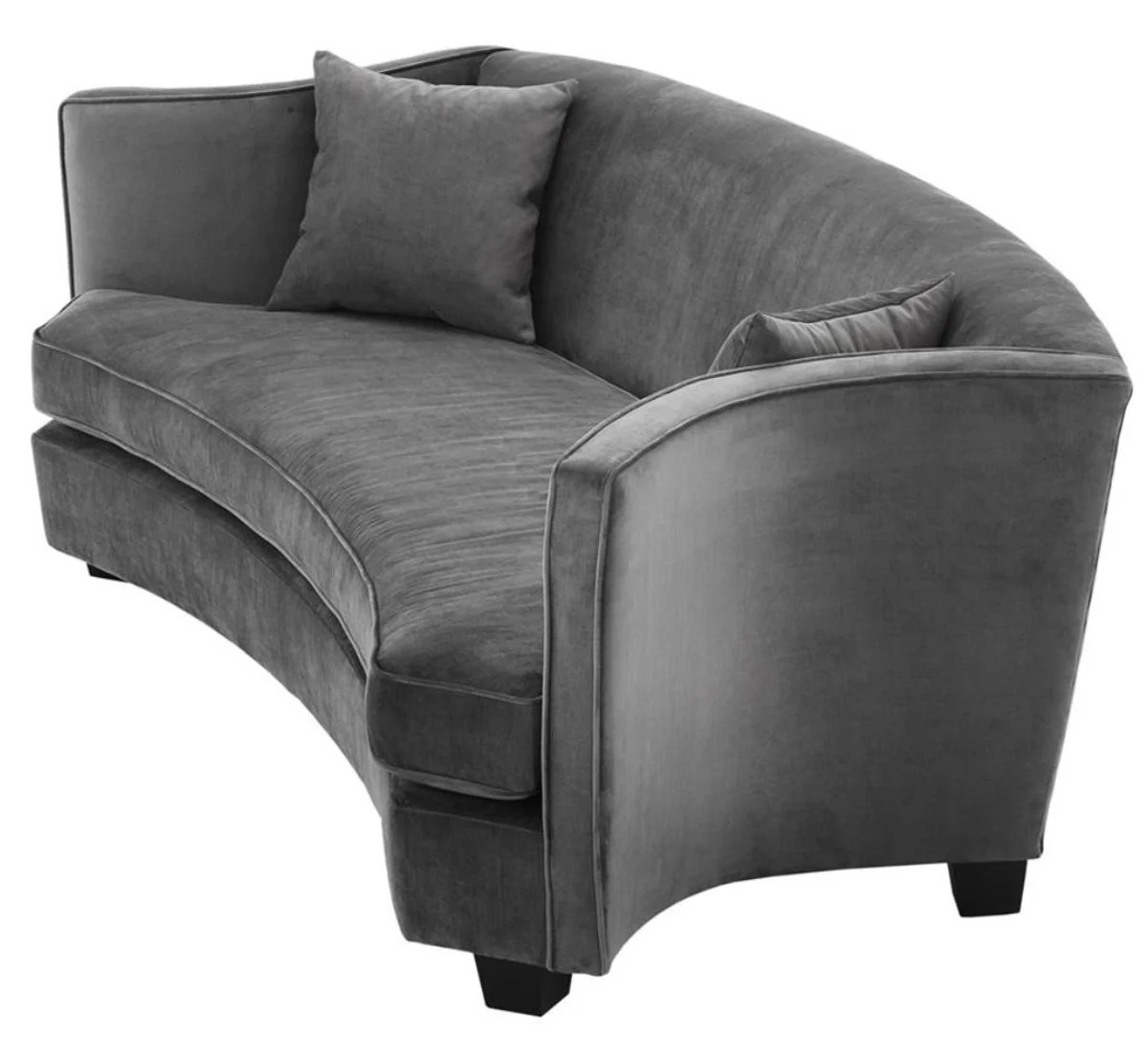 Luxus Sofa Grau 226 x 110 x H. 74 cm - Luxus Wonzimmer Möbel