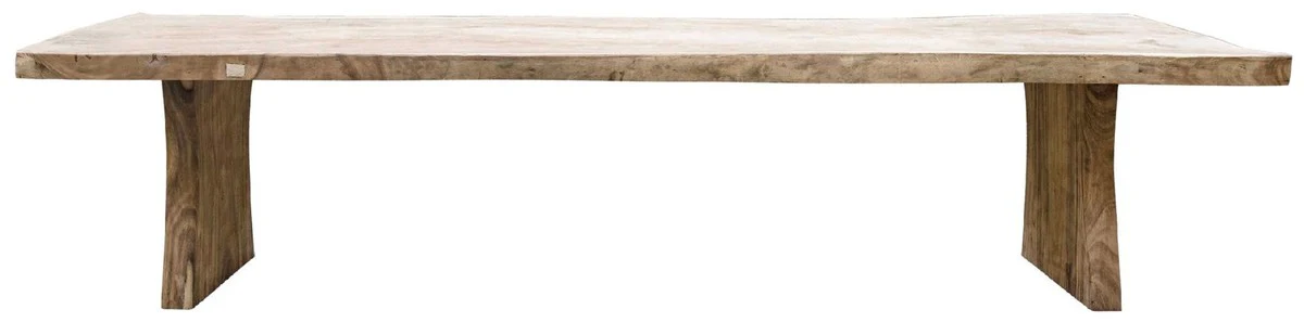 Landhausstil Esstisch Naturfarben 350 cm - Riesiger rustikaler Massivholz Küchentisch - Rustikale Esszimmer Möbel - Massivholz Esszimmer Möbel - Landhausstil Esszimmer Möbel