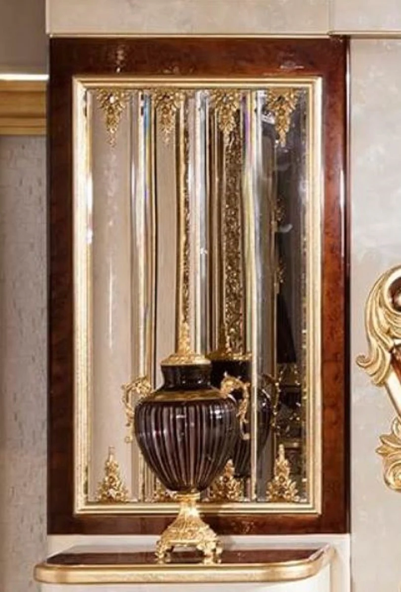 Luxus Barock Spiegel Braun / Gold H. 130 cm - Barock Möbel