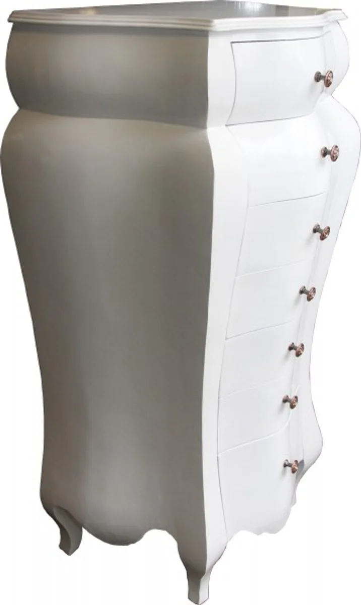 Barock Kommode Weiss 131 x 68 x 46 cm - Antik Stil