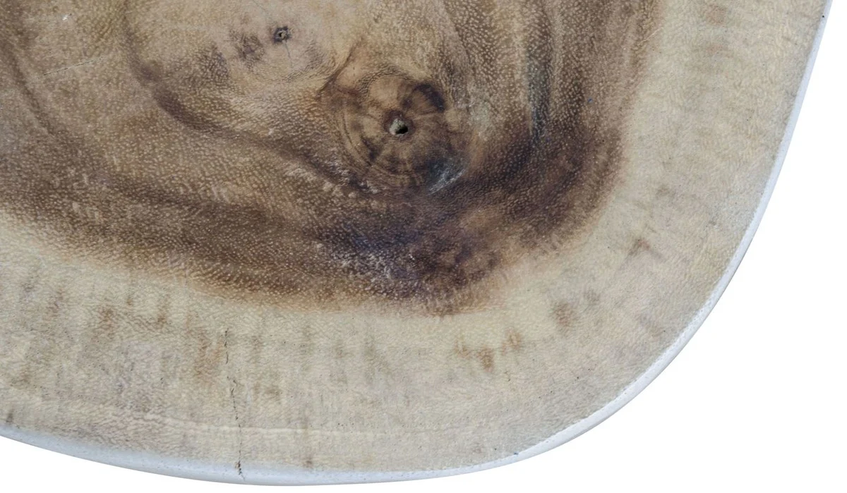 Wohnzimmer Hocker / Beistelltisch Weiß Ø 27 x H. 45 cm - Luxus Möbel