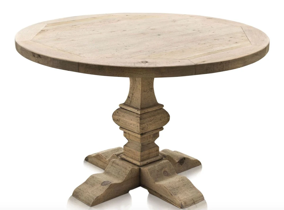 Luxus Esszimmertisch Naturfarben 120 x H. 76 cm - Esszimmermöbel