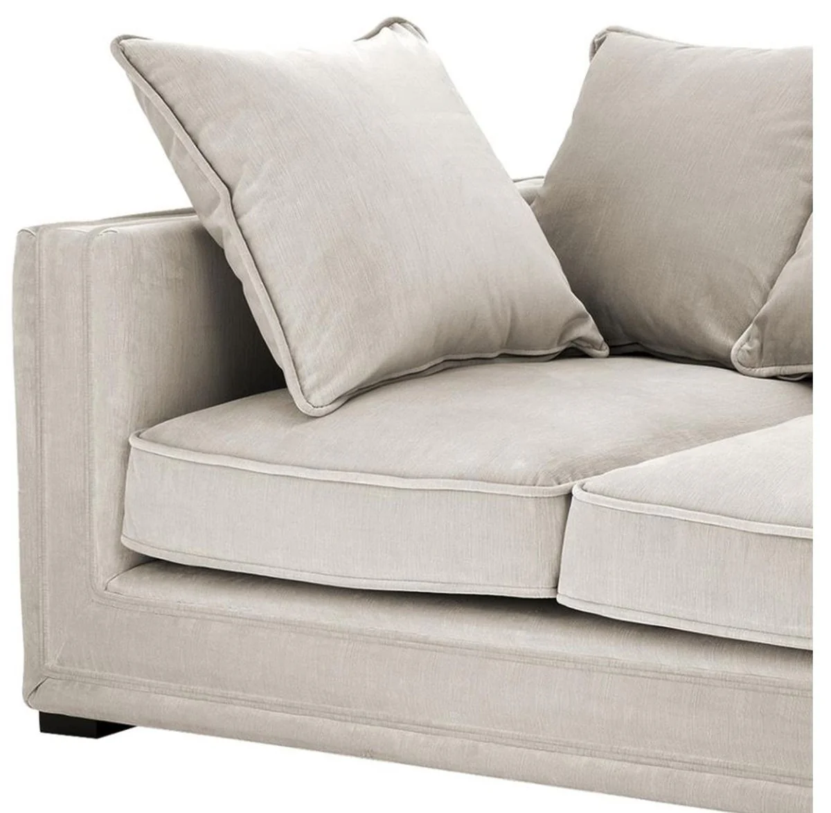 Luxus Designer 3er Sofa Grau - Luxus Hotel Möbel