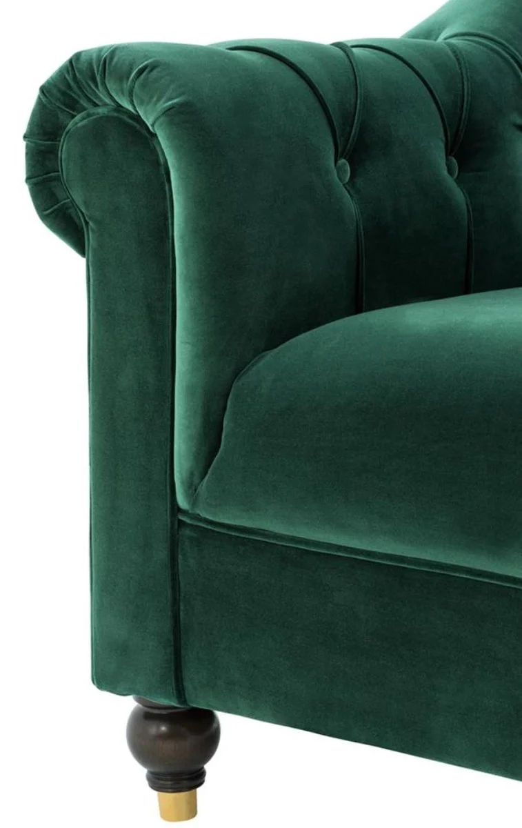 Luxus Chesterfield Sessel Grün 99 x 90 x H. 81,5 cm - Limited Edition
