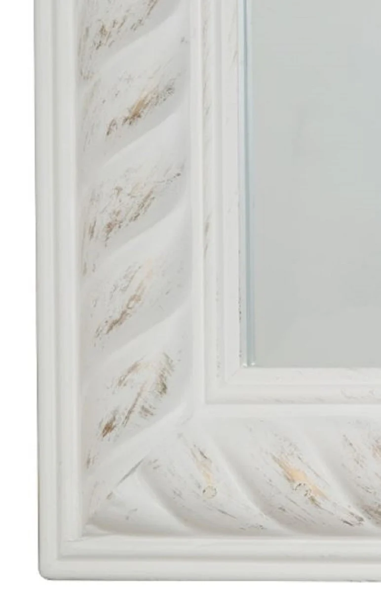 Barock Wandspiegel Antik Weiß / Gold 52 x H. 62 cm - Barock Spiegel