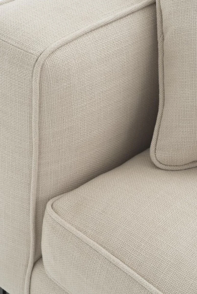 Luxus Wohnzimmer Sessel Naturfarbig 116 x 106 x H. 94 cm - Luxus Möbel