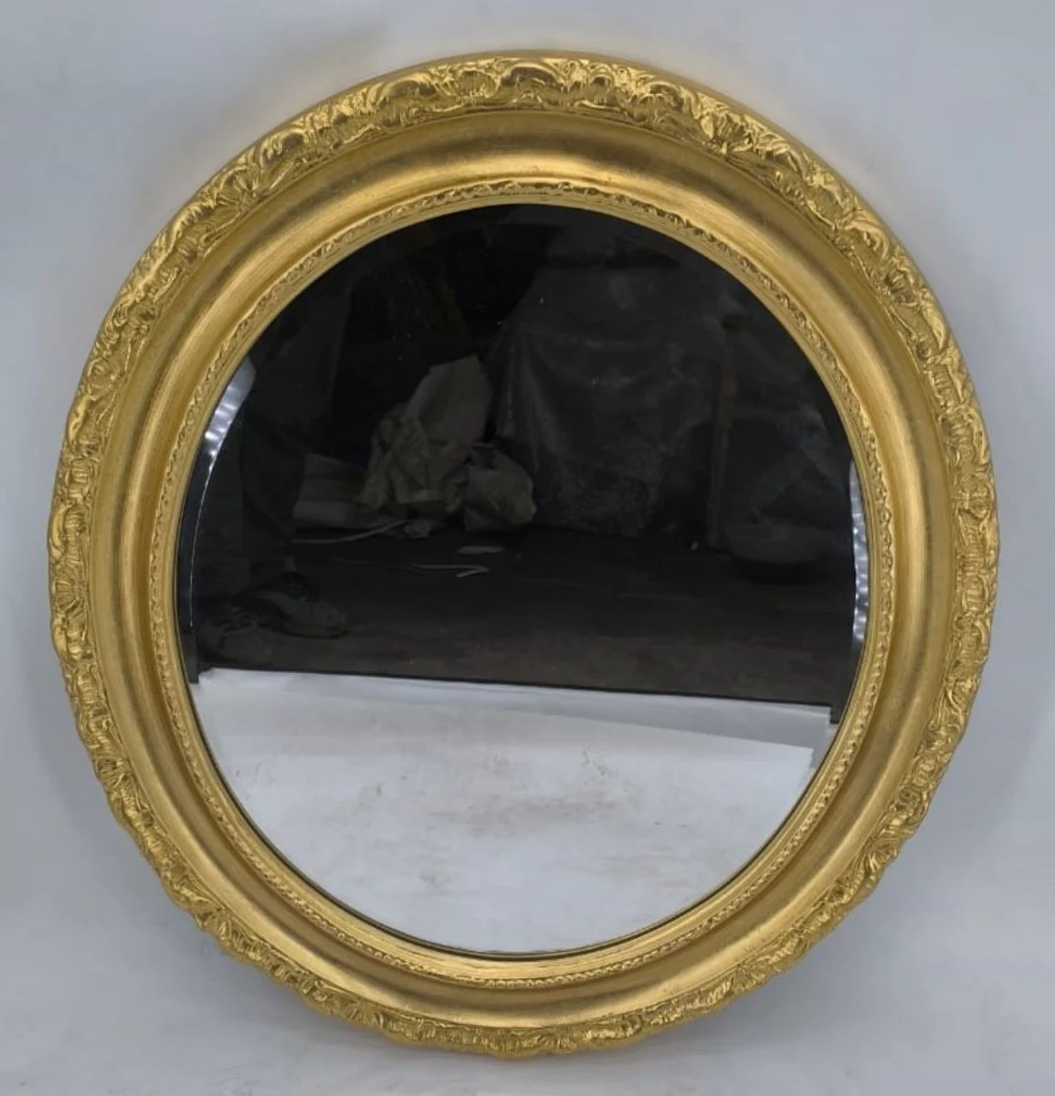 Barock Spiegel Gold H. 75 cm - Prunkvoller Barockstil Wandspiegel