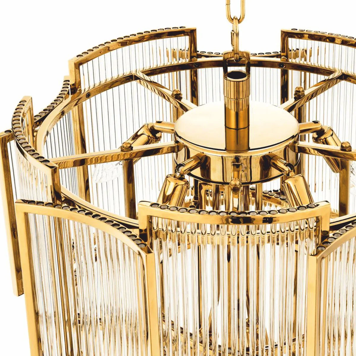 Luxus Kronleuchter Gold Ø 58 x H. 84 cm - Hotel & Restaurant Kronleuchter