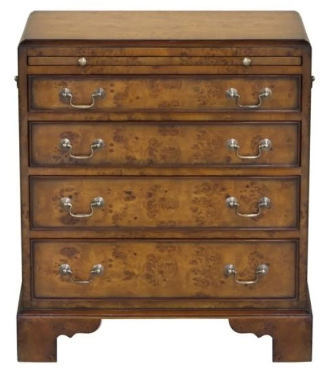 Luxus Jugendstil Kommode mit 4 Schubladen Braun 62 x 39 x H. 70 cm - Luxus Qualität