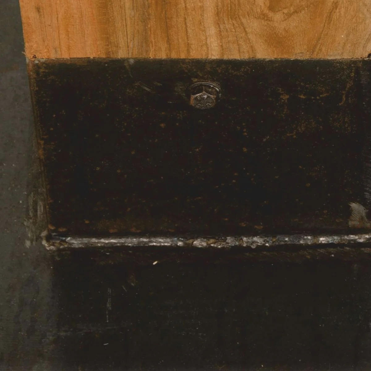 Luxus Massivholz Esstisch Braun / Schwarz 70 x H. 77 cm - Esszimmer Möbel