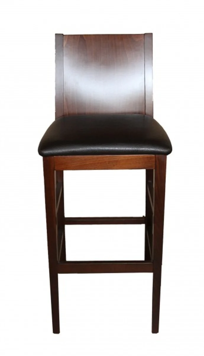 Designer Barstuhl Braun / Braun - Barhocker - Möbel Restaurant Hotel