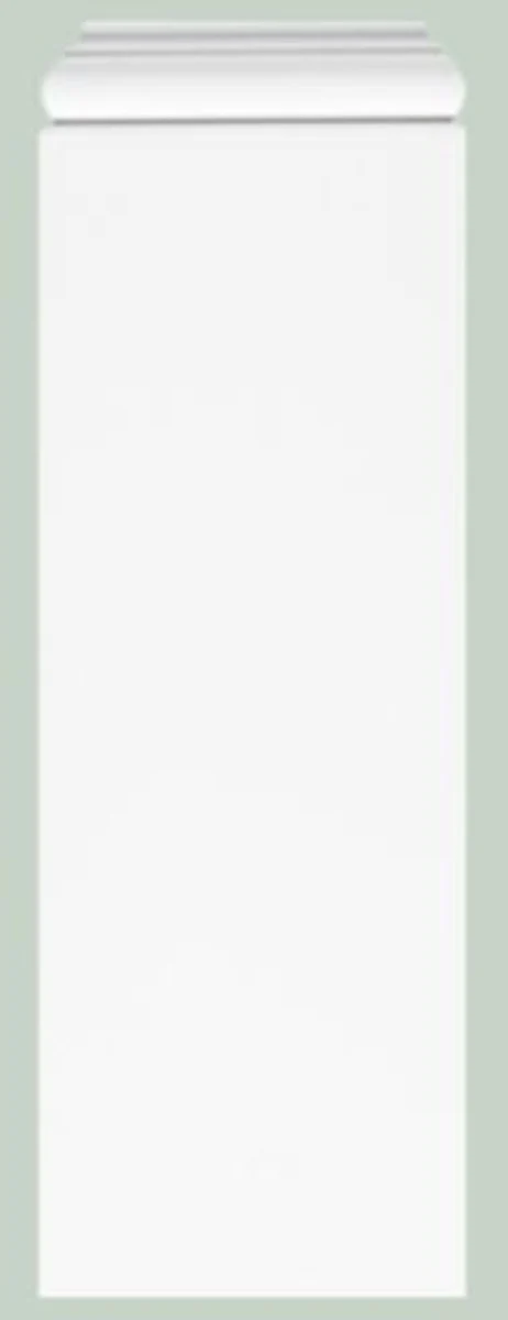 Barock Wanddeko Sockel Weiß 18,5 x 4,1 x H. 54,1 cm - Deko Zierelement Säulenfuß