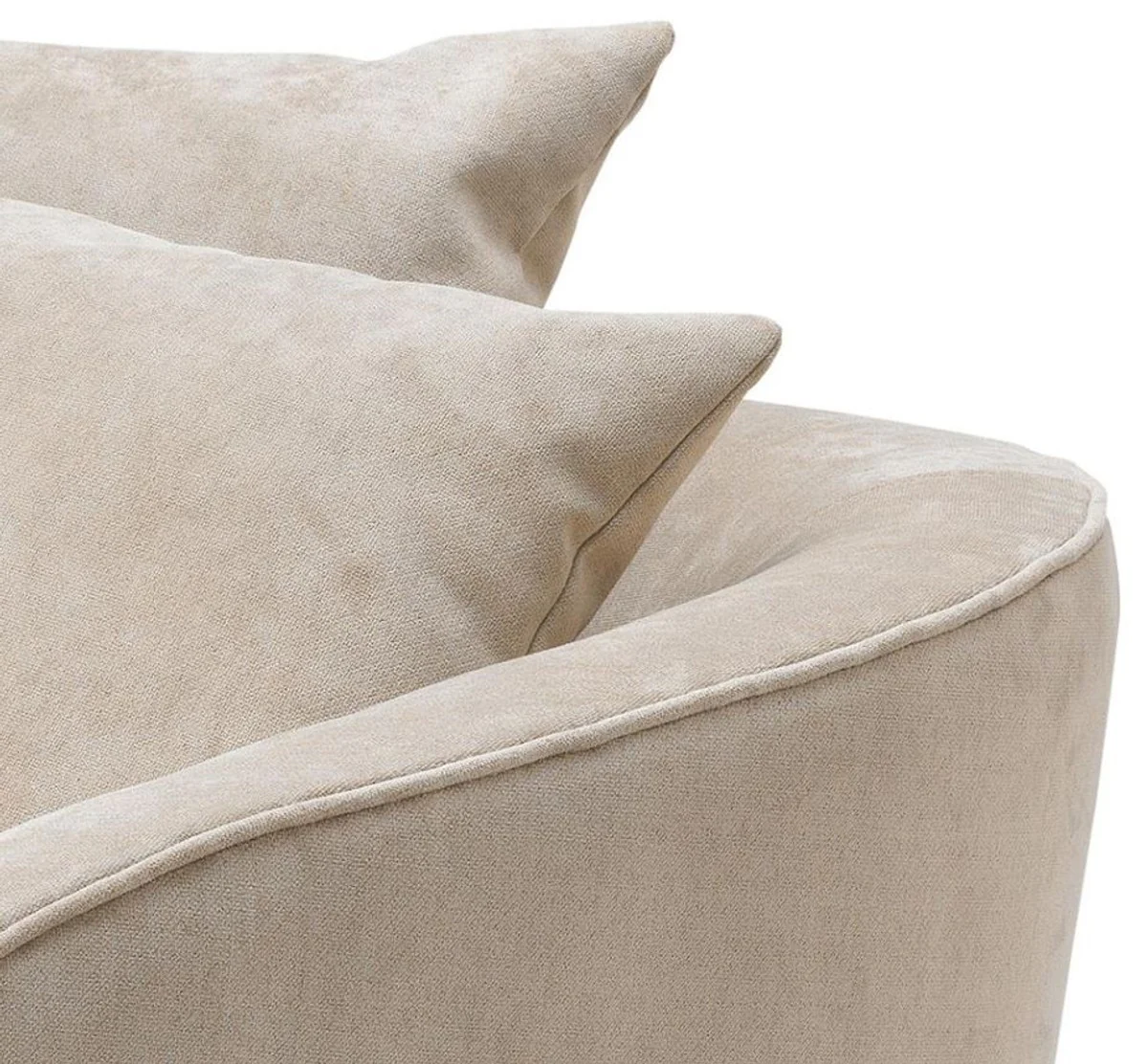 Luxus Hotel Salon Sessel Greige 101 x 91 x H. 72 cm - Wohnzimmer Möbel