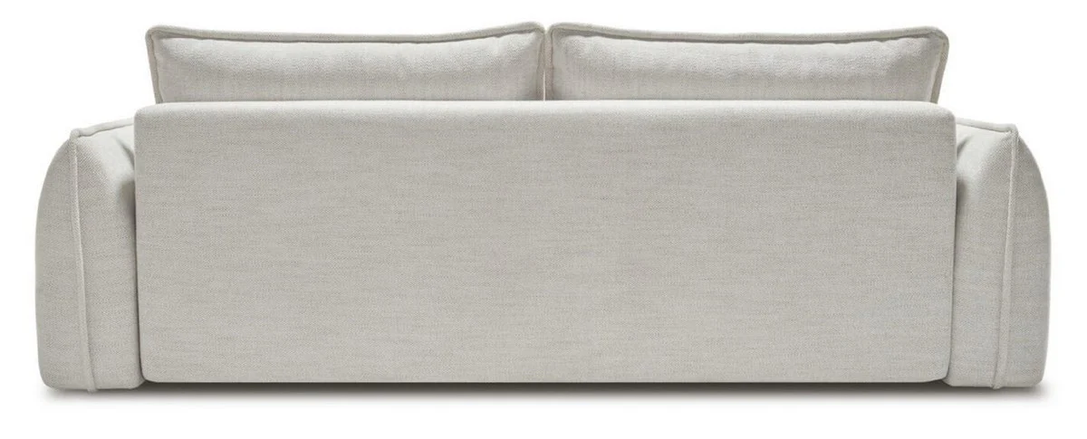 Luxus Sofa Grau 253 x 120 x H. 74 cm - Wohnzimmer Sofa mit Schlaffunktion - Wohnzimmer Möbel - Luxus Möbel - Luxus Interior