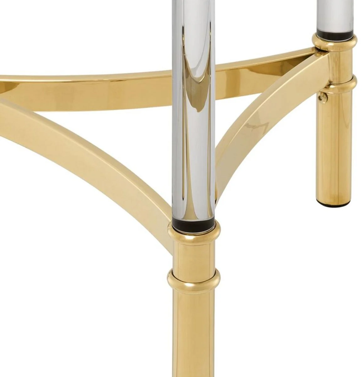 Beistelltisch / Blumentisch Gold Ø 41 x H. 90,5 cm - Luxus Qualität