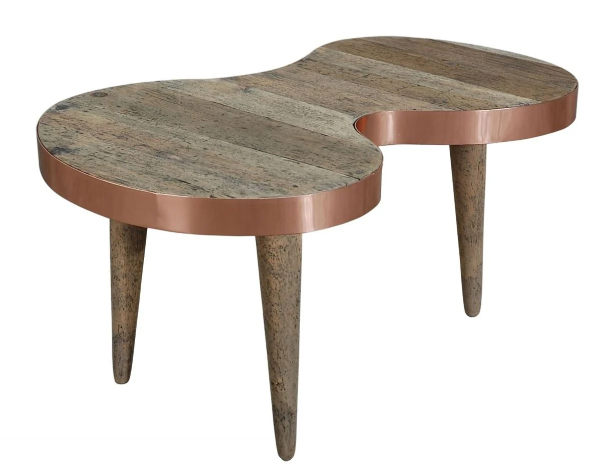 Luxus Couchtisch 82 x 42 x H. 41 cm - Designer Wohnzimmermöbel