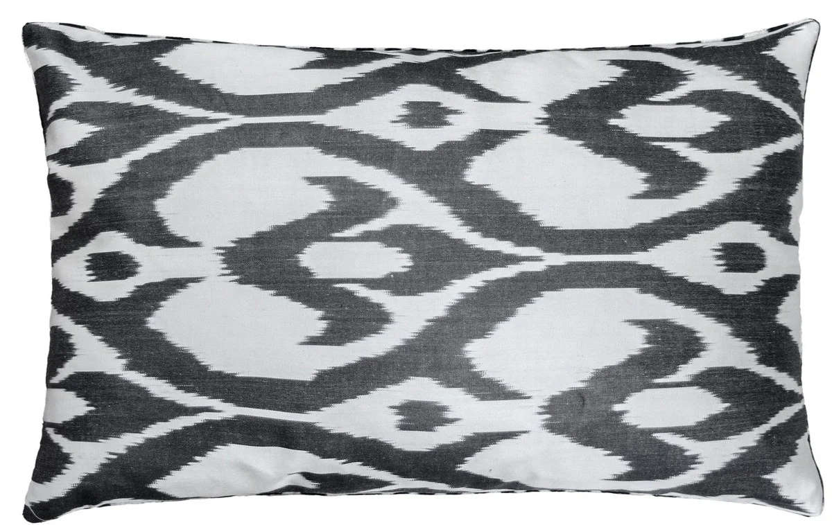 Luxus Kissen Mod2 Schwarz / Weiß 60 x 40 cm - Wohnzimmer Deko Accessoires