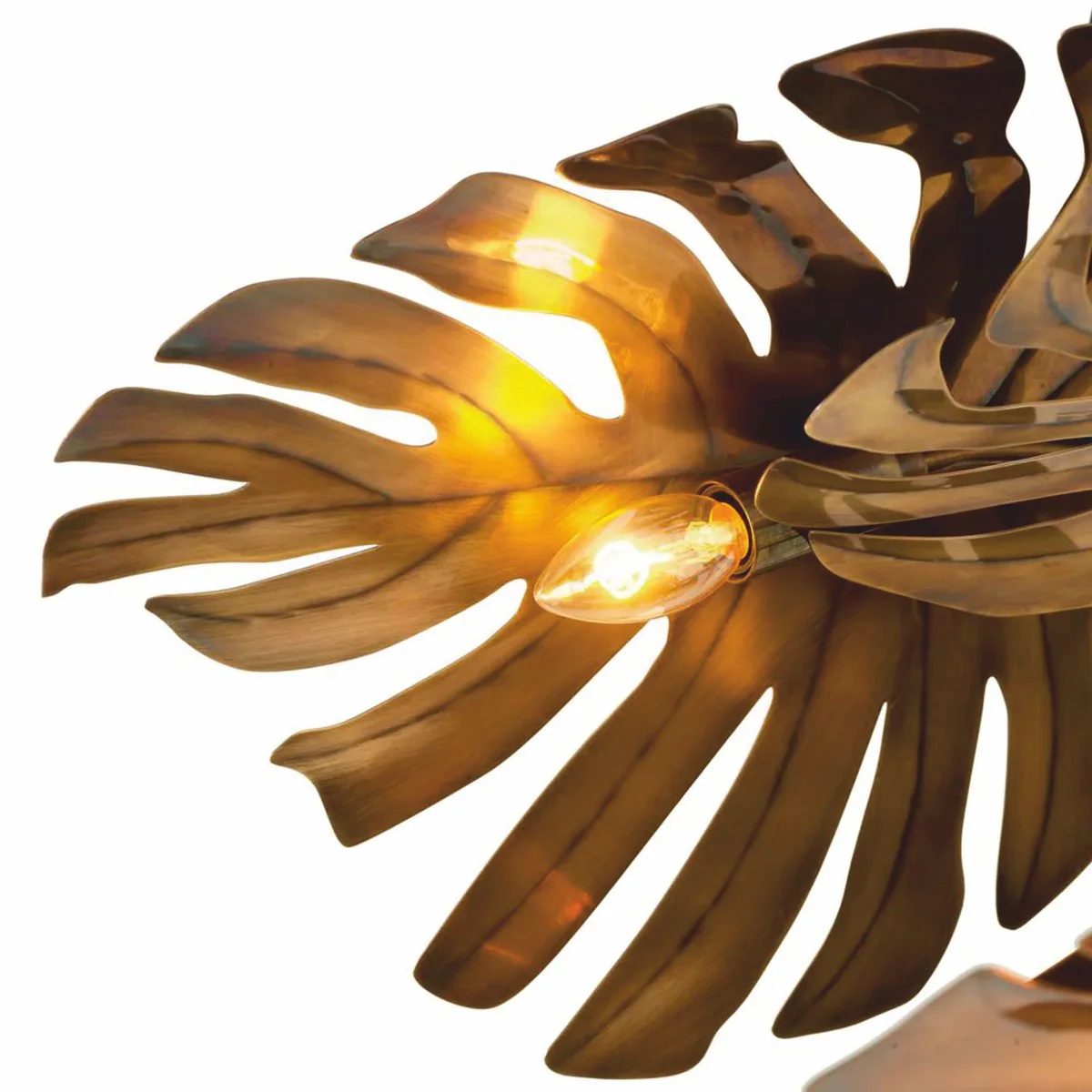 Luxus Kronleuchter Vintage Messing H. 58 cm - Hotel & Restaurant Kronleuchter