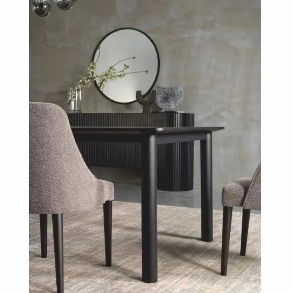 Luxus Esstisch Schwarz 300 cm - Luxus Esszimmer Möbel