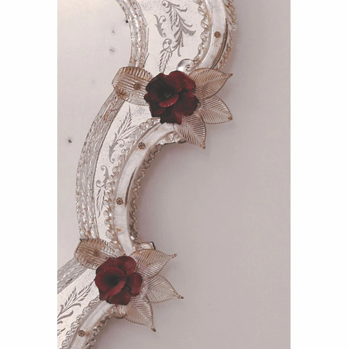 Luxus Barock Spiegel Rot - Prunkvoller Wandspiegel im Venezianischen Stil - Hotel Möbel - Schloss Möbel - Barock Möbel - Luxus Möbel im Barockstil - Made in Italy