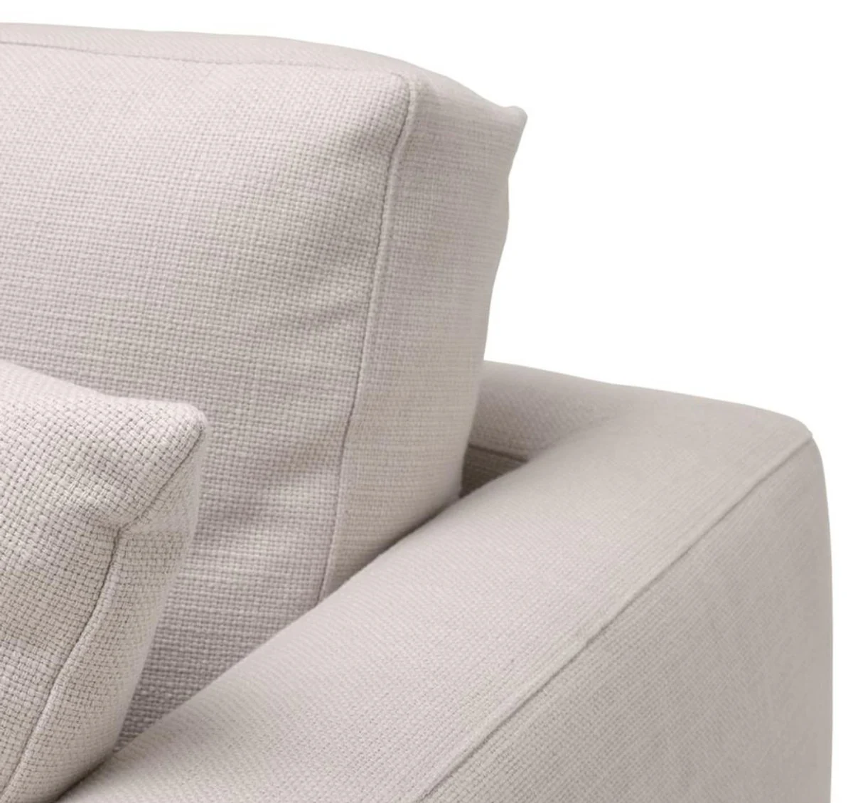 Wohnzimmer Sofa Naturfarbig 234 x 103 x H. 86 cm - Luxus Qualität