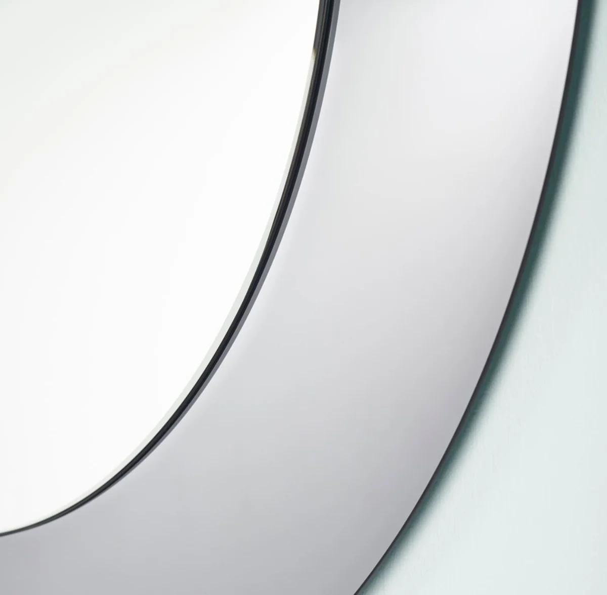 Wohnzimmer Spiegel Grau Ø 110 cm - Luxus Qualität