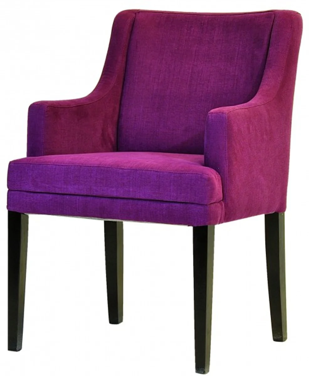 Designer Esszimmer Stuhl ModEF 285 Burgundy / Schwarz - Hoteleinrichtung