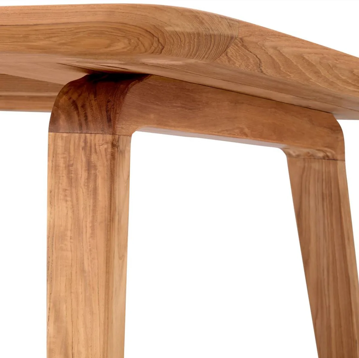 Luxus Garten Esstisch Naturfarben 245 x 110 x H. 76 cm - Rechteckiger Teakholz Gartentisch - Esszimmer Möbel - Garten Möbel - Luxus Möbel - Luxus Qualität