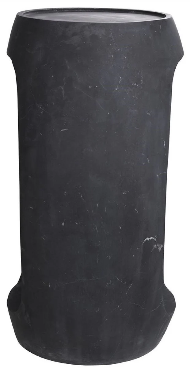 Luxus Marmor Beistelltisch Schwarz 37 x 29 x H. 55,5 cm - Marmor Möbel - Luxus Qualität