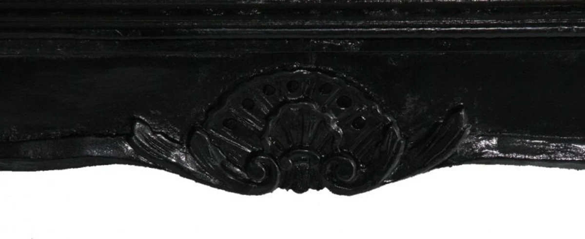 Barock Couchtisch Schwarz 119 x 119 cm- Antik Möbel