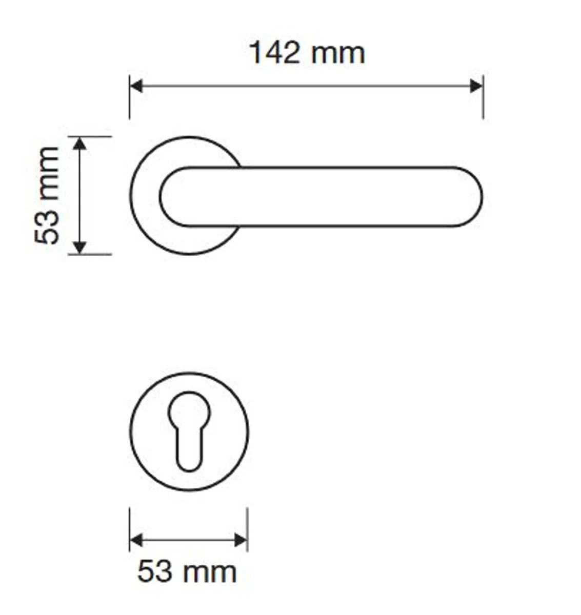 Barock Türklinken Set 14,2 x H. 5,3 cm - Verschiedene Farben - 2 Prunvolle Messing Türgriffe mit runden Rosetten - Luxus Qualität - Made in Italy