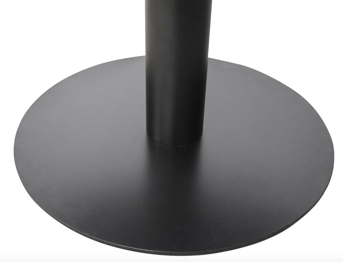 Luxus Esstisch Schwarz / Gold 120 x H. 76 cm - Designer Esszimmermöbel