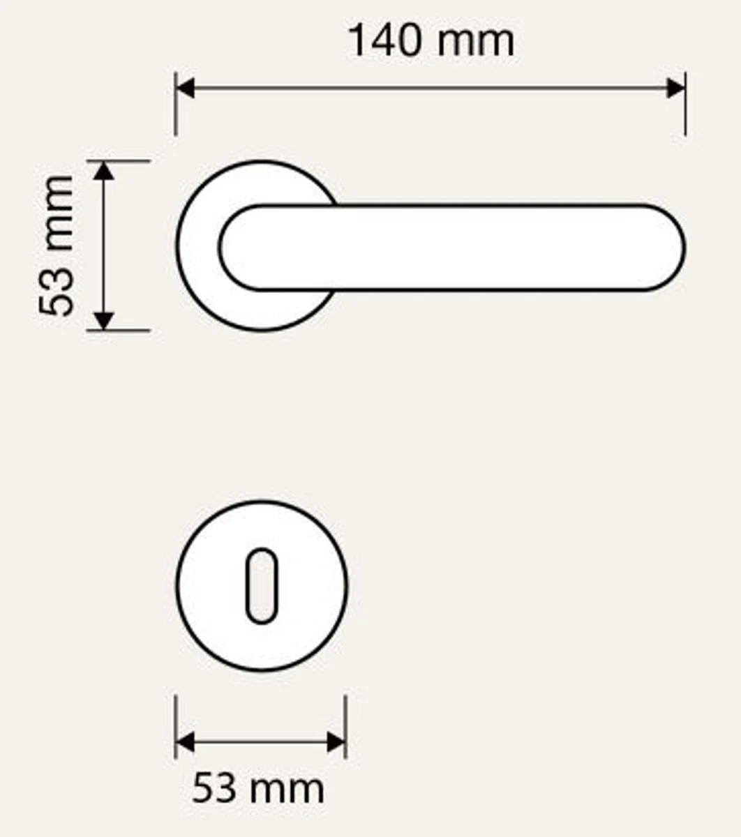 Barock Türklinken Set Messing Patiniert 14 x H. 5,3 cm - Barock Hotel & Restaurant Accessoires