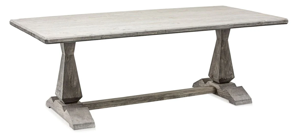 Esszimmertisch / Esstisch Grau - Luxus Möbel