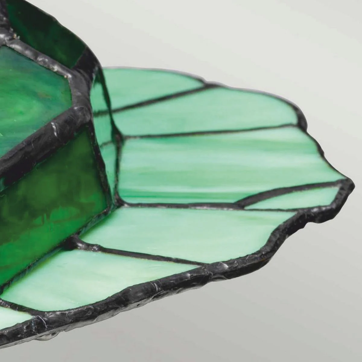 Luxus Tiffany LED Tischleuchte Frosch Grün - Tiffany Deko Leuchten